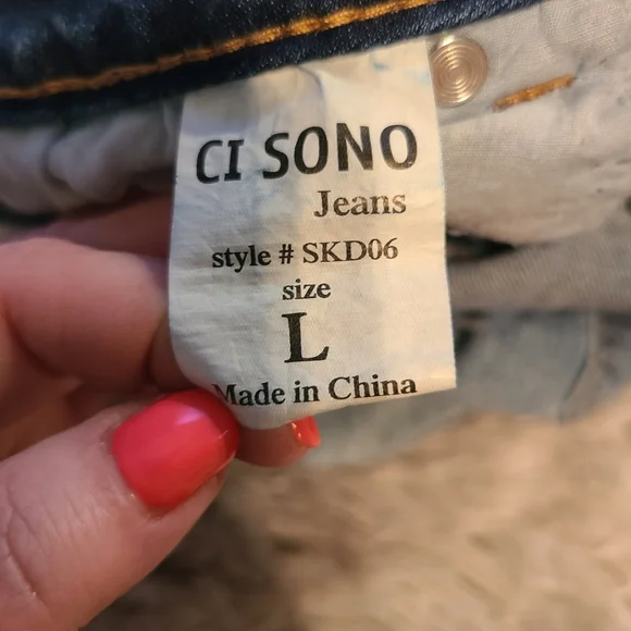 Ci Sono Blue Distressed Mini Skirt - Picture 10 of 10